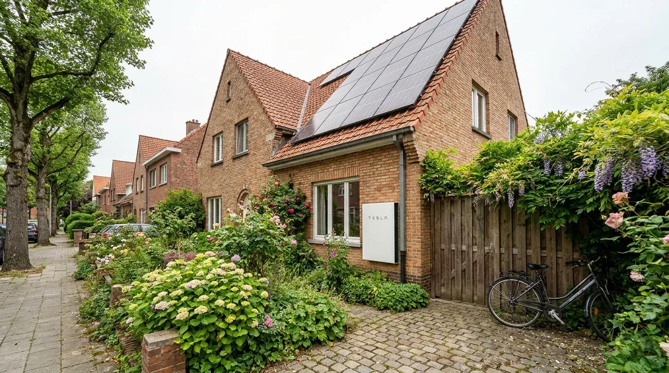 Installation panneaux solaires 4.8 kWc + batterie à Etterbeek - Résidence avec Batterie - Etterbeek