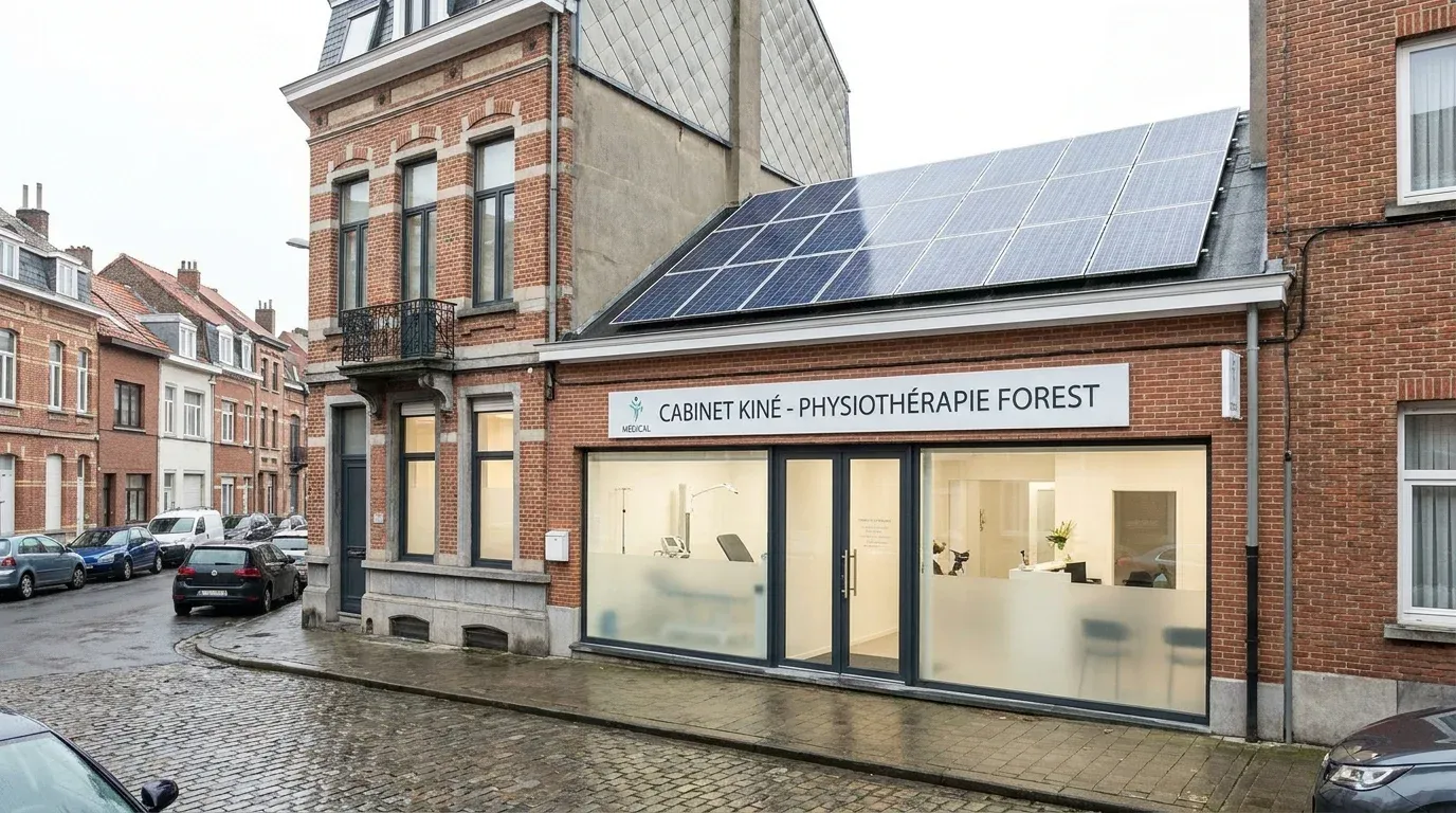 Installation panneaux solaires 9.6 kWc à Forest - Cabinet Médical - Forest