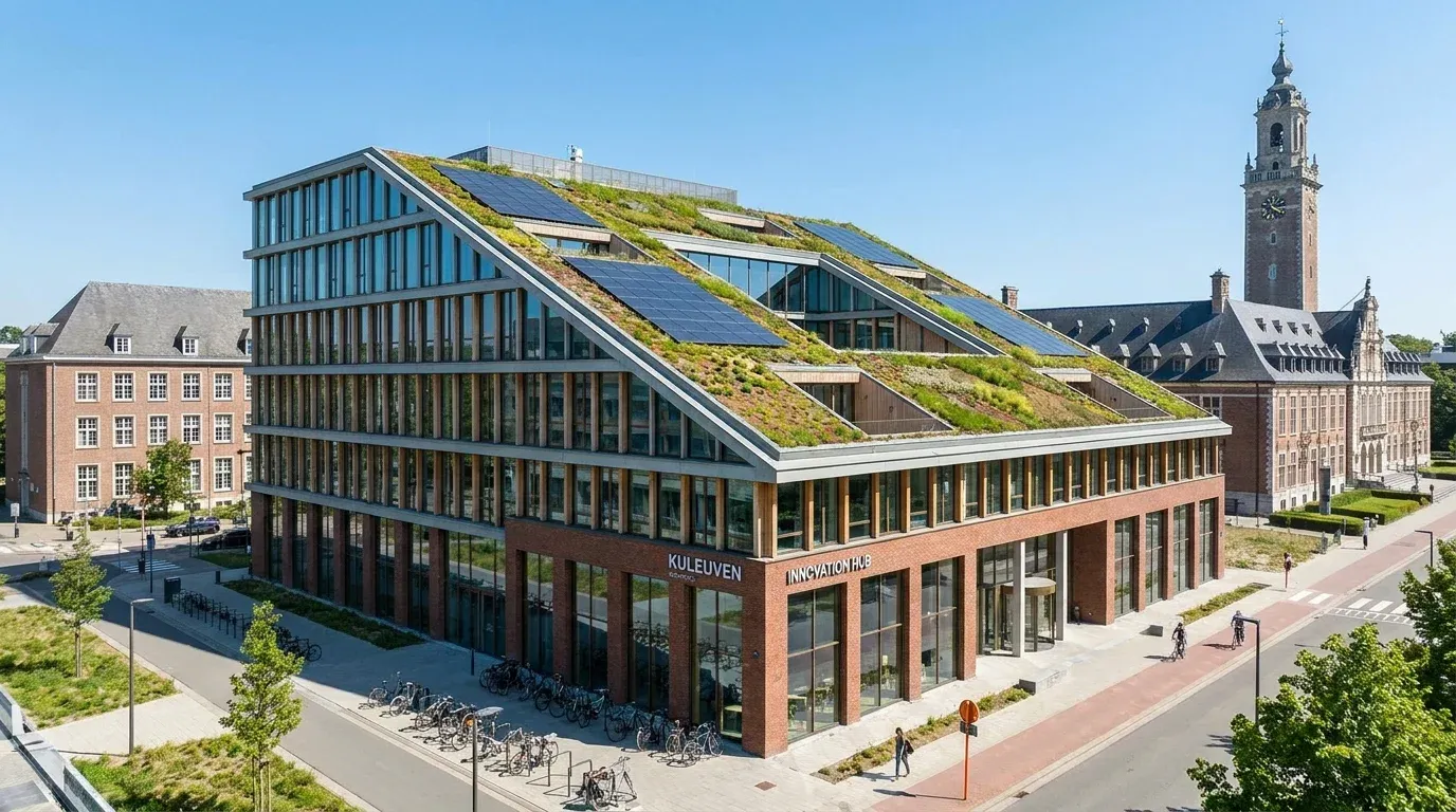 Installation panneaux solaires 15 kWc à Louvain - Bureaux à Louvain