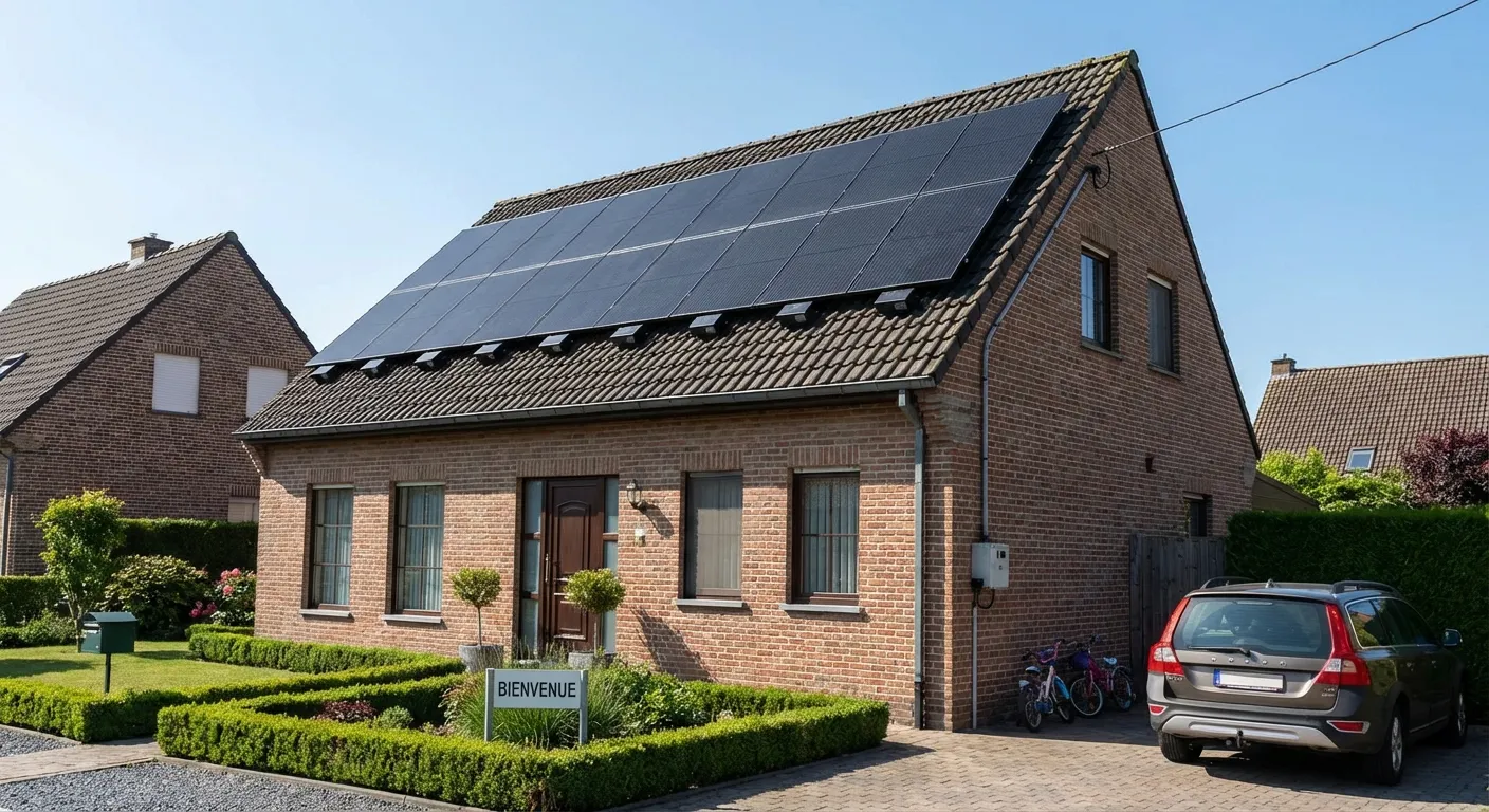 Installation panneaux solaires 4.8 kWc à Nivelles - Maison familiale à Nivelles